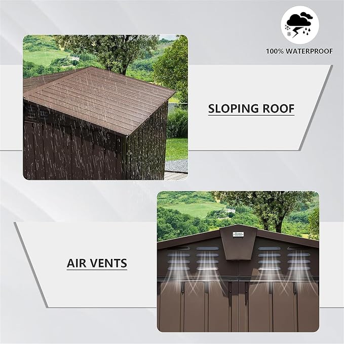 IKERY Metal Storage Shed - Image 3