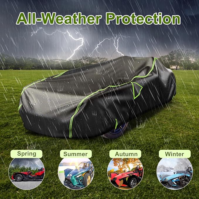 Full Cover for Polaris Slingshot Heavy Duty Premium Oxford Cover Windshield - Image 7