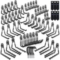 3-H Garage Wall Hooks 60 Pack, Heavy Duty Garage Hooks by 3-H