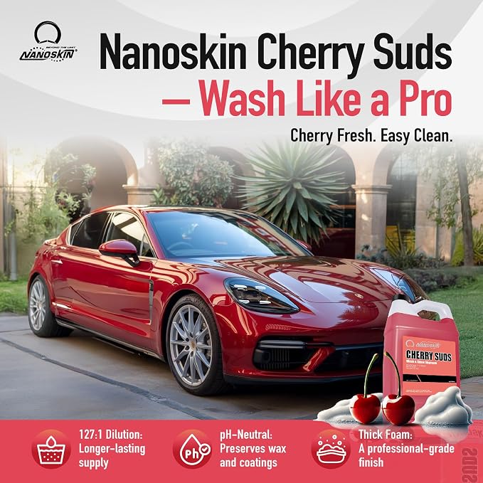 Nanoskin CHERRY SUDS Foaming Car Wash Shampoo 1 Gallon - Image 2