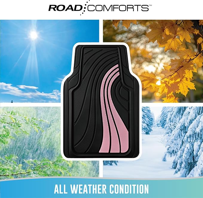 Road Comforts Car Floor Mats Full Set – Front & Rear Car Floor Mats - Image 4