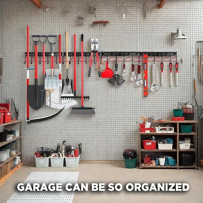 68" All Metal Garden Tool Organizer - Image 2