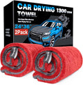 2 Pack XL Car Drying Towel – 1300GSM Ultra Absorbent Microfiber, Twisted Loop by Unknown