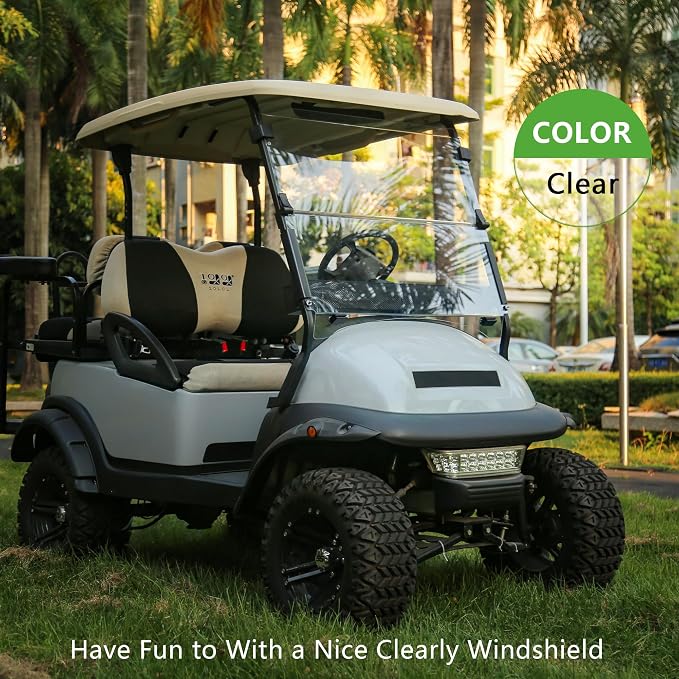 10L0L Golf Cart Windshield for Club Car Precedent 2004-Up, 2017-Up Onward - Image 2