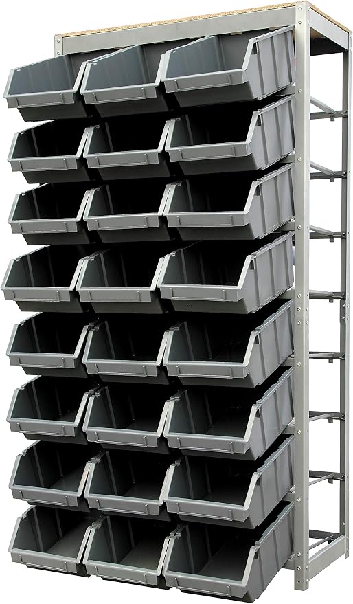 King's Rack Bin Rack Storage System Heavy Duty Steel Rack Organizer Shelving - Image 4
