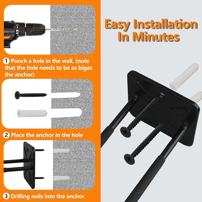 Folding Chair Rack, Heavy Duty Garage Wall Mount Organizer and Holder, Garden - Image 3