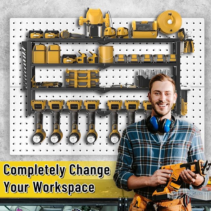 Heavy Duty Power Tool Organizer Wall Mount, Cordless Drill Hanger Storage Rack - Image 8