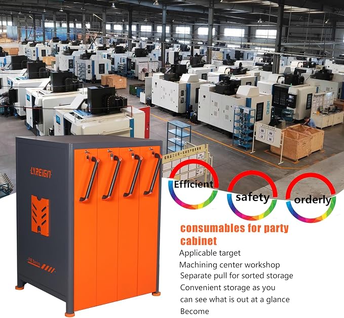 CNC Tool Holder Vertical Drawer Cabinet, CNC Tool Storage System Material - Image 7