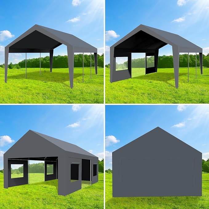 Heavy Duty Carport 13x20 FT Oversized Portable Garage - Image 5