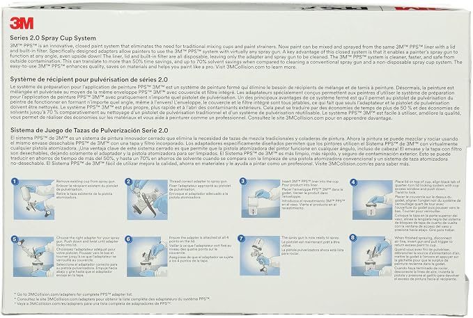 3M PPS 2.0 Paint Spray Gun System Starter Kit - Image 2