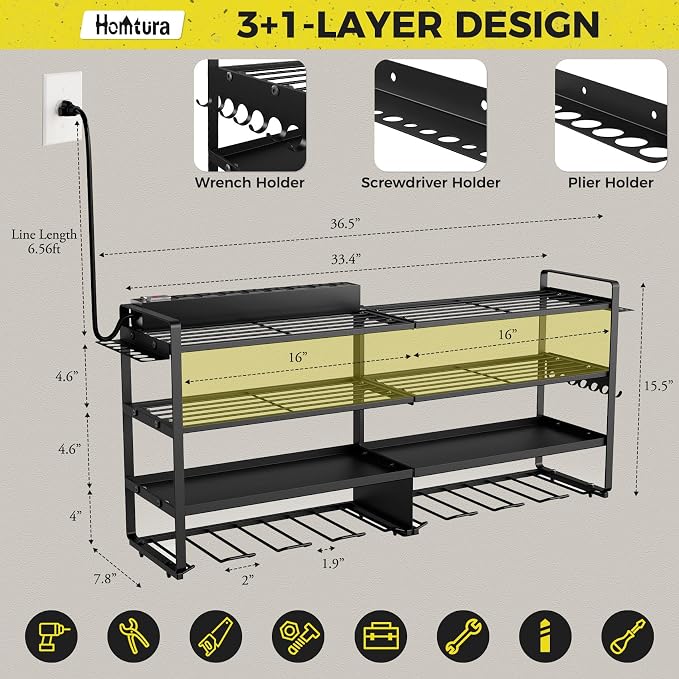 2 Pack Power Tool Organizer Wall Mount - Image 4