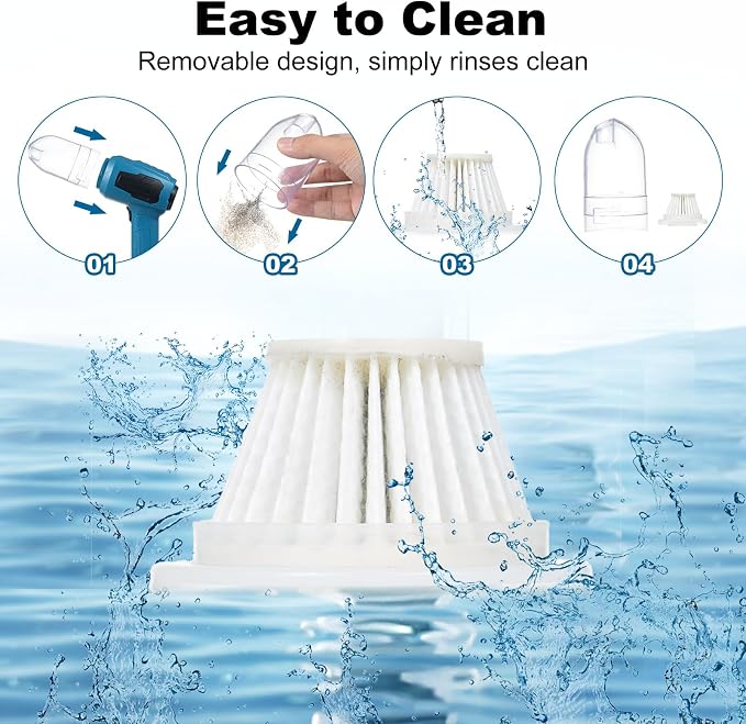 Handheld Car Vacuum, 16000PA 4 in 1 Mini Cordless Vacuum Cleaner and Air Duster - Image 4