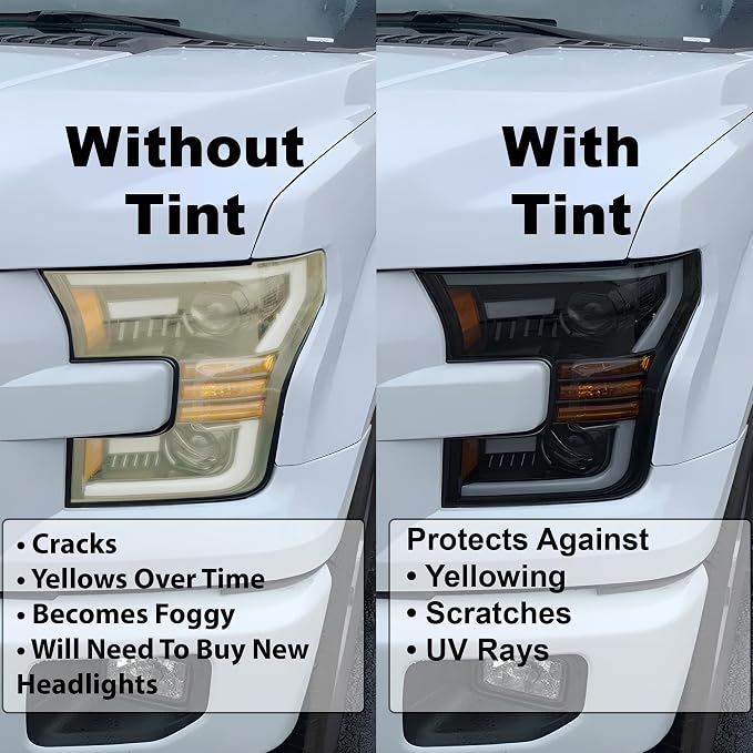 BOGAR TECH DESIGNS Full Headlight Head Light Tint Kit Compatible - Image 4