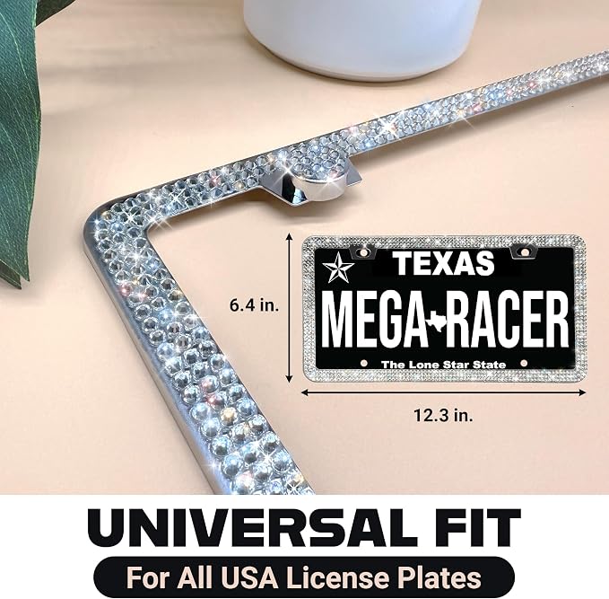 Sparkly Bling License Plate Frame - Image 2