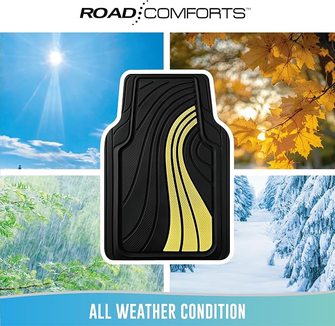 Road Comforts Car Floor Mats Full Set – Front & Rear Car Floor Mats - Image 4