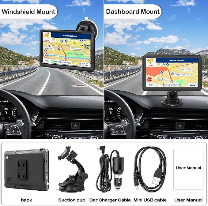 GPS Navigator for Car, Truck GPS Commercial Drivers 2025, Trucker GPS of Semi - Image 7