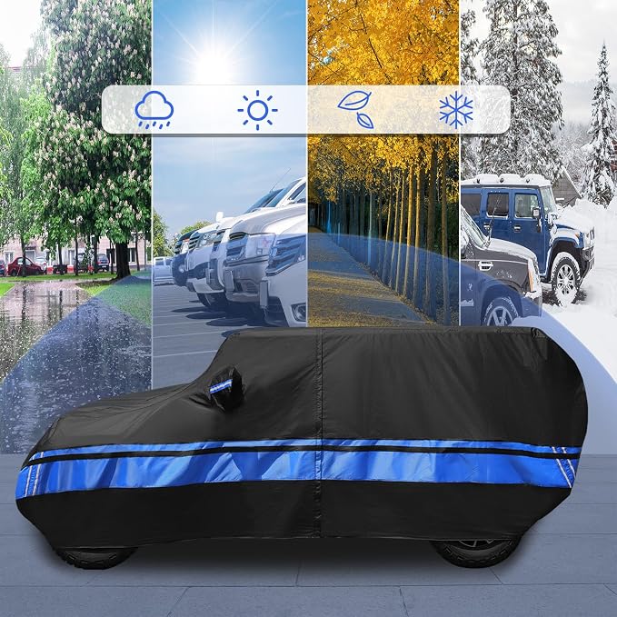 10-Layer Waterproof 4 Door All Weather Universal Fits Jeep Wrangler Cover - Image 4
