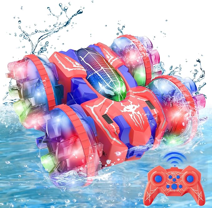 ZIZZ Amphibious Remote Control Car: 4WD Waterproof RC Car 2.4 GHz Remote - Image 9