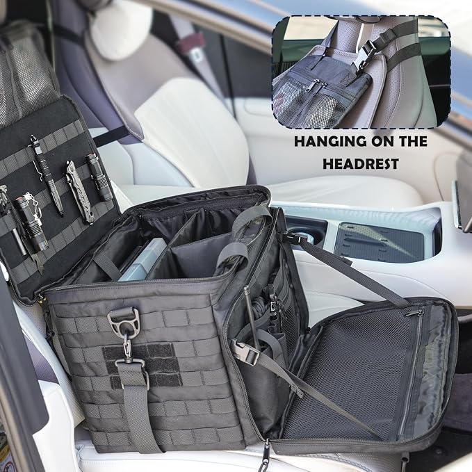 Patrol Bag Law Enforcement, Police Gear Car Front Seat Vehicle Organizer Bags - Image 6