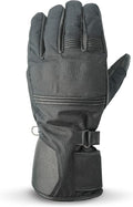 Leather Motorcycle Gloves with Adjustable Fitting Bike Riding Gloves by NeoJeans