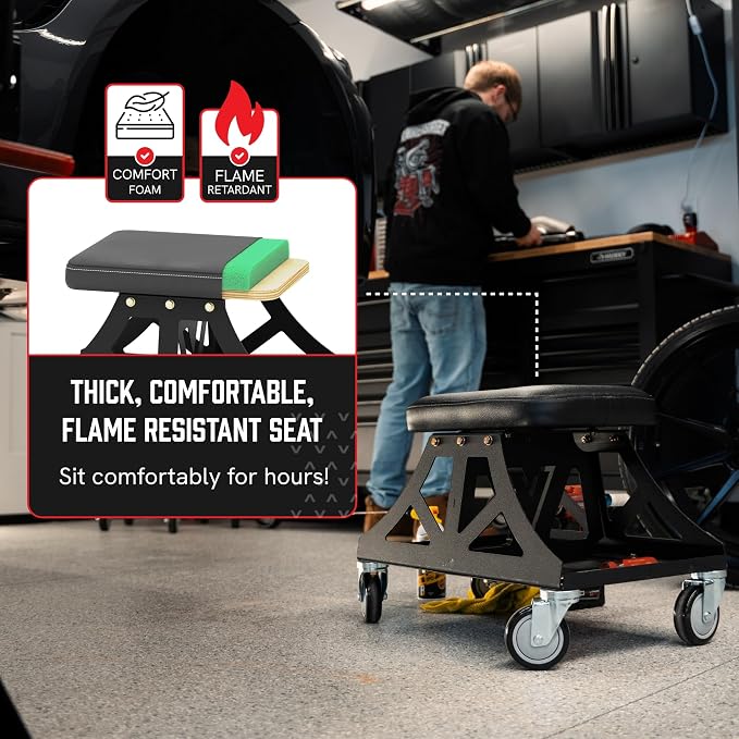 Vyper Low Pro Garage Stool - Image 3