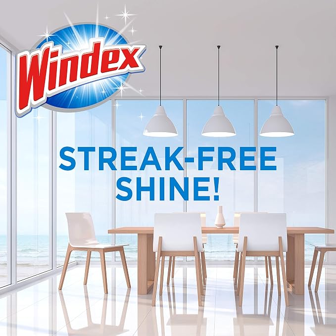 Windex Glass and Surface Ammonia-Free Pre-Moistened Wipes, Crystal Rain Fresh - Image 2