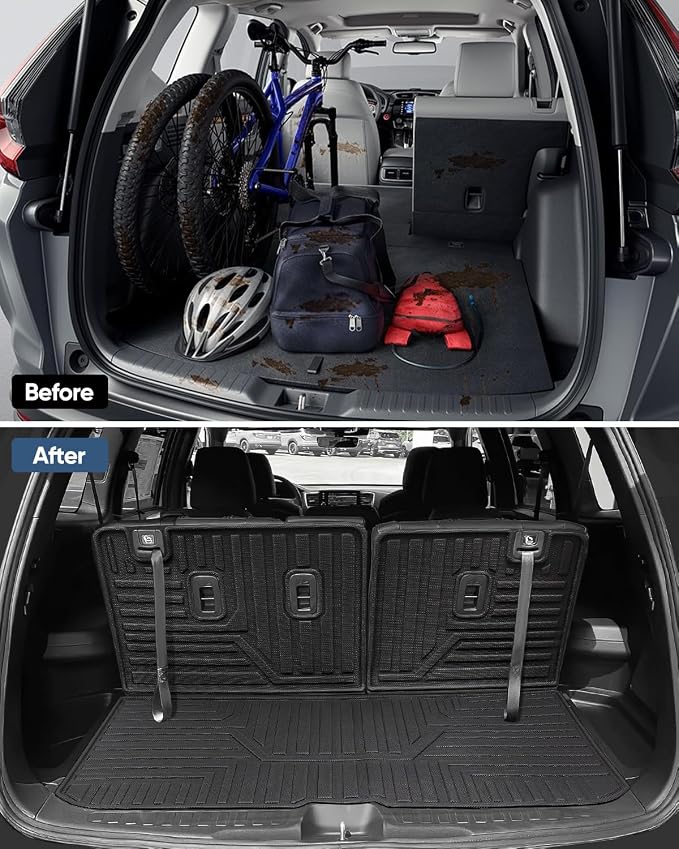 Car Floor Mats for Honda Pilot 2016-2022 8 Seats, Accessories for Honda Pilot - Image 4