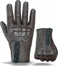 Full Finger Leather Motorcycle Gloves by MOTO5