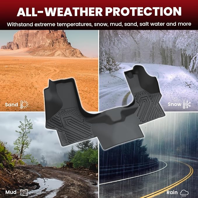 LASFIT Floor Mats for Chevrolet Chevy Express/GMC Savana 1500/2500/3500 - Image 7