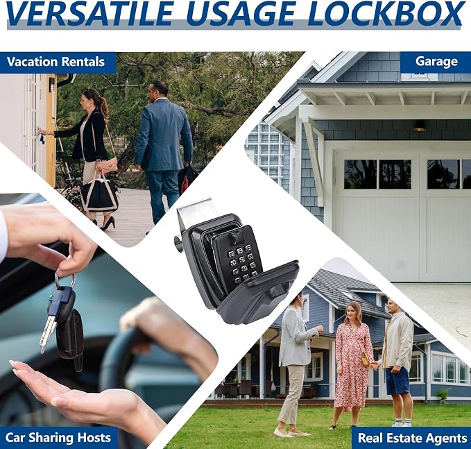 Car Window Punch Button Lock Box, Sturdy Waterproof Large Capacity Lock Box - Image 6