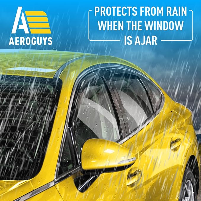 Extra Durable Window Deflectors in-Channel Window Visors Rain Guards Fit - Image 2