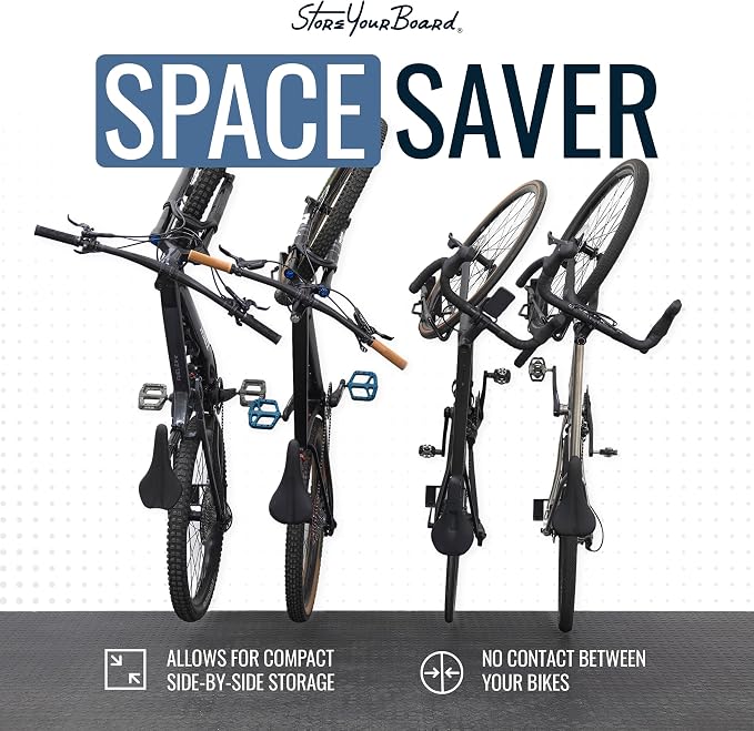 StoreYourBoard SwivelStow Road & Gravel Bike Storage Rack 4 Pack – Heavy Duty - Image 2
