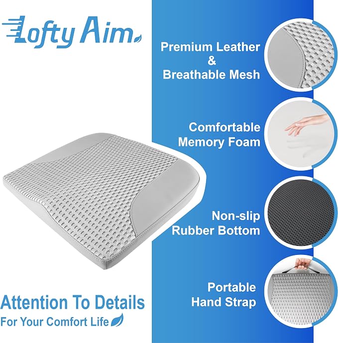 Car Seat Cushion, Comfortable Memory Foam Seat Pillow - Image 6