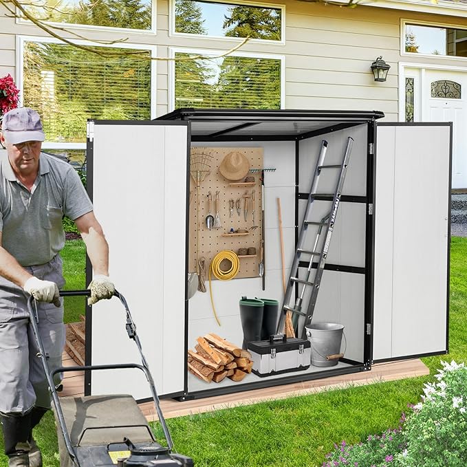 5x3 FT Resin Outdoor Storage Shed - Image 2
