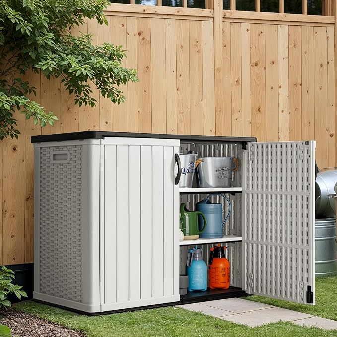 Greesum Shelf of Outdoor Horizontal 27 ft Storage Sheds, - Image 3