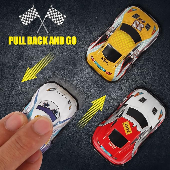 36PCS Mini Pull Back Cars for Kids Toddlers 3-5 4-8 Years Old, Race Cars Party - Image 4