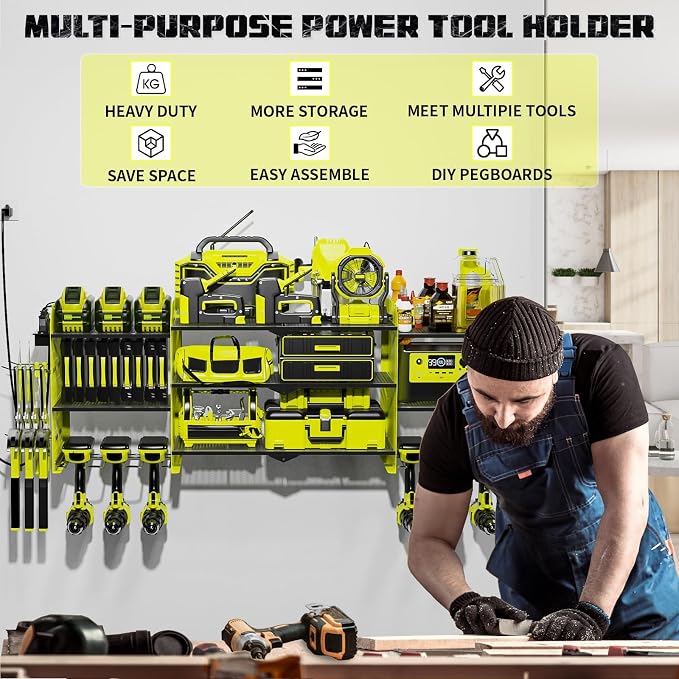 45" Large Power Tool Organizer Wall Mount - Image 6