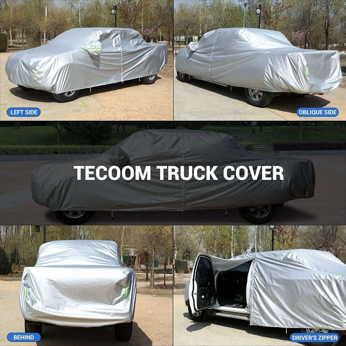 Tecoom Truck Cover Waterproof All Weather, Breathable Light Shell Outdoor - Image 4