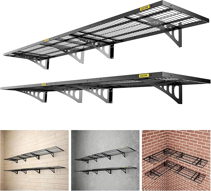 1.64x4ft 4Pack Wire Shelving Unit Heavy Duty Garage Storage Shelves Wall by AECXM