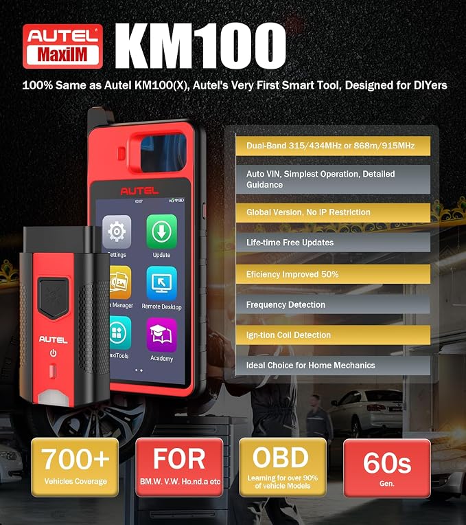 Autel KM100 Scanner Same as KM100X/E, Lite of IM508S Pro IM608 PRO 2 - Image 2
