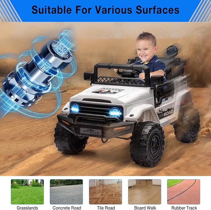 Garvee 12V Kids Ride On Truck Car - Image 4