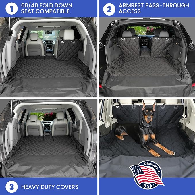 4Knines SUV Cargo Liner for Dogs, Trunk Mat for SUV, Durable Cargo Cover - Image 6