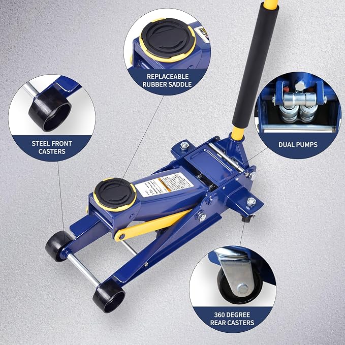 3 Ton Heavy Duty Hydraulic Floor Jack - Image 7