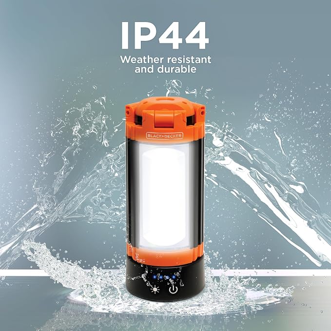 BLACK+DECKER Utility Light, Rechargeable 2000 Lumens LED 3 Panel Work Light - Image 4