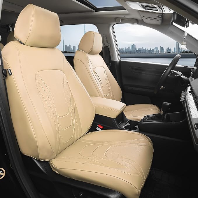 FREESOO Seat Covers for Honda CRV, Custom Fit Car Seat Covers for CRV LX EX by FREESOO