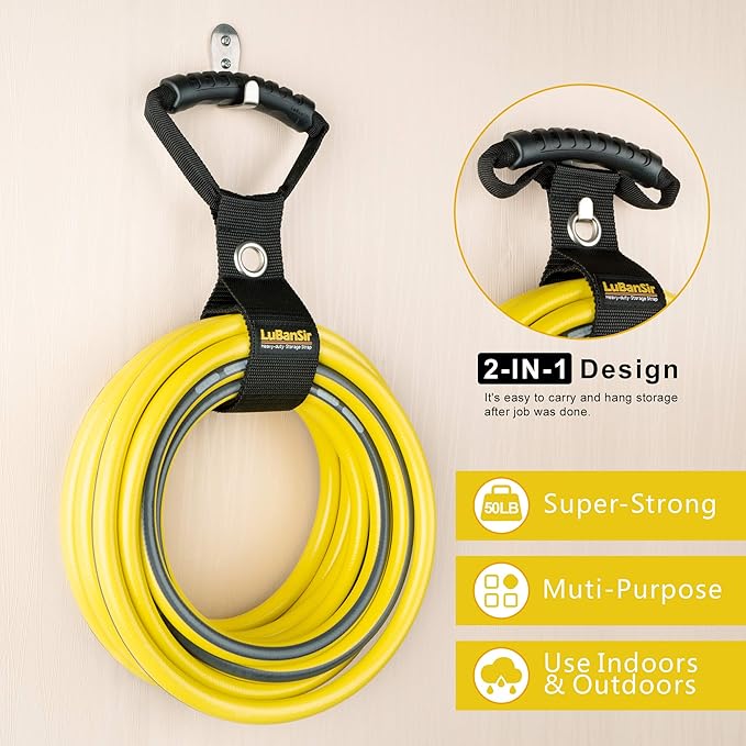 LuBanSir 3 Pack Extension Cord Organizer, Garden Water Hoses Carrying and - Image 4
