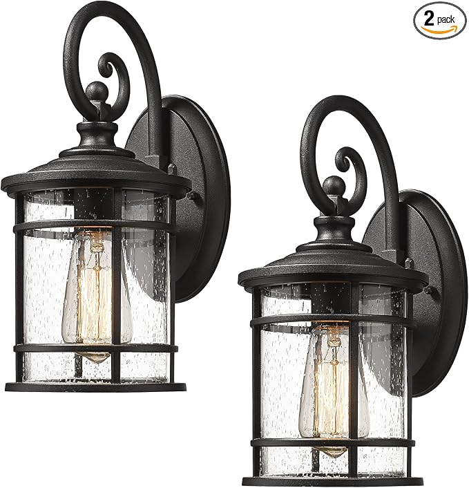 Emliviar Modern Porch Lights 2 Pack by EMLIVIAR