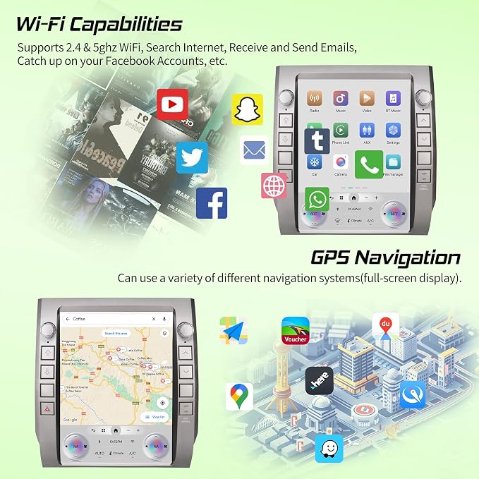 Android Car Radio Stereo for Toyota Tundra 2014-2020 - Image 4