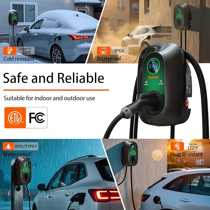 Level 2 EV Charger 48 Amp, J1772 Charger, Hardwired Electric Car Charger - Image 6