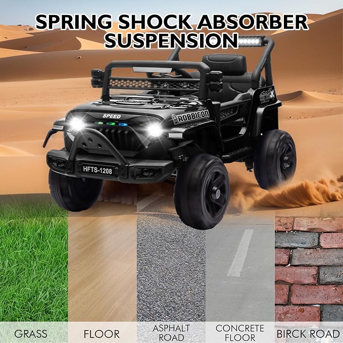 12V Ride on Electric Truck Car for Kids, 12V Kids Electric Vehicles w/Remote - Image 6